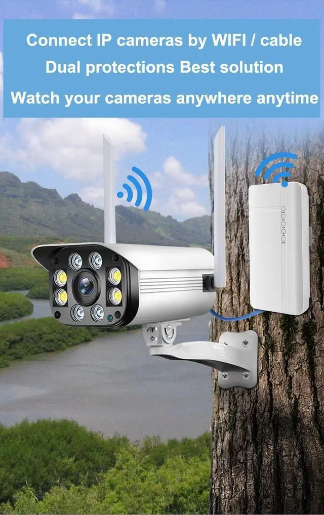 Alt view image 6 of 7 - GC112 Waterproof Outdoor 4G CPE Router CAT4 LTE WiFi Router 3G/4G SIM Card for IP Camera Outside WiFi Coverage