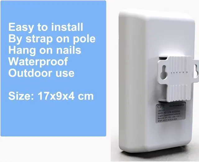 Alt view image 7 of 7 - GC112 Waterproof Outdoor 4G CPE Router CAT4 LTE WiFi Router 3G/4G SIM Card for IP Camera Outside WiFi Coverage