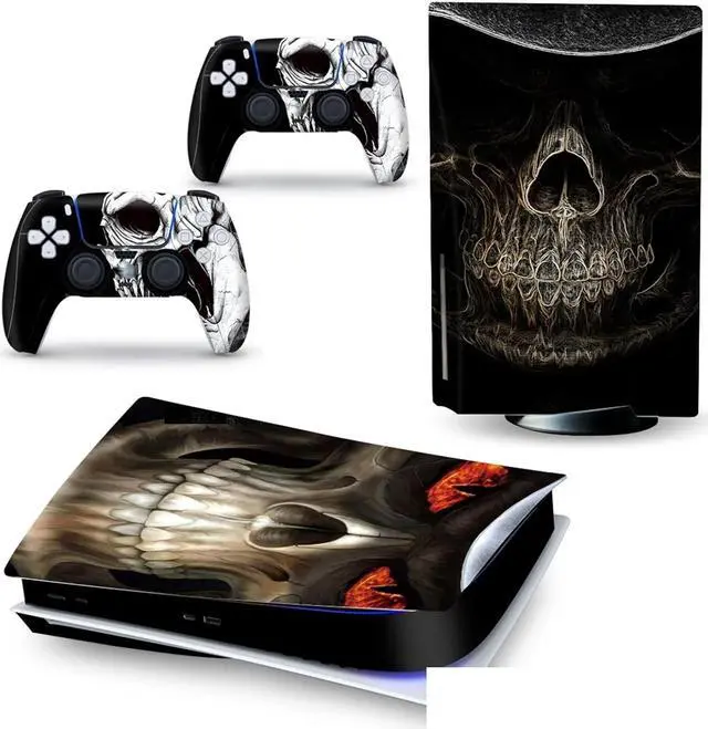 Main image of BUCEN Decal Skin for PS 5 Disk Edition Console and 2 Controllers Vinyl Cover Skins Wraps for PS5 Disc Version 53390 Anti Scratch