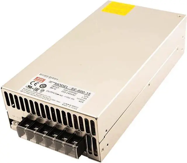 Alt view image 3 of 6 - SE-600-15 Mean Well 600W 15V 40A Switching Power Supply MeanWell SE-600-15