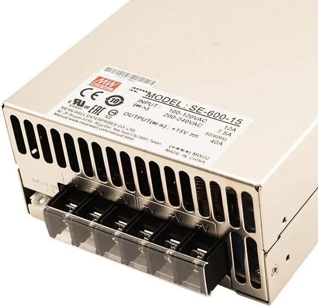 Alt view image 4 of 6 - SE-600-15 Mean Well 600W 15V 40A Switching Power Supply MeanWell SE-600-15