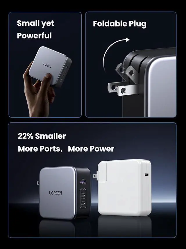 Alt view image 6 of 7 - 250W USB C Charger 8-Ports PD3.1 140W Fast Charging Station Compact Laptop GaN Charger for MacBook Pro iPad iPhone 15 14 Series Galaxy S23/S22 Pixel and More