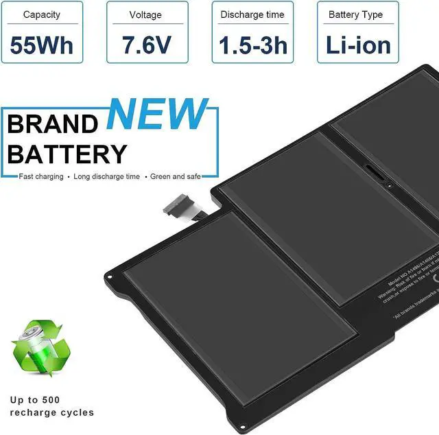 Alt view image 4 of 7 - A1405 Laptop Battery for MacBook Air 13 inch A1466 (Mid 2012,Mid 2013,Early 2014, Early 2015,2017) A1369 (Late 2010, Mid 2011 Version) fits A1496 A1377 [EMC :2925, 2469, 2559, 2392, 2632, 3178]