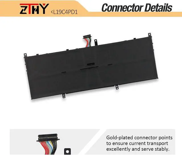 Alt view image 4 of 7 - L19C4PD1 L19D4PD1 Laptop Battery for Lenovo Ideapad Yoga 6-13ARE05 6-13ALC6