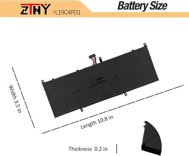 Alt view image 6 of 7 - L19C4PD1 L19D4PD1 Laptop Battery for Lenovo Ideapad Yoga 6-13ARE05 6-13ALC6