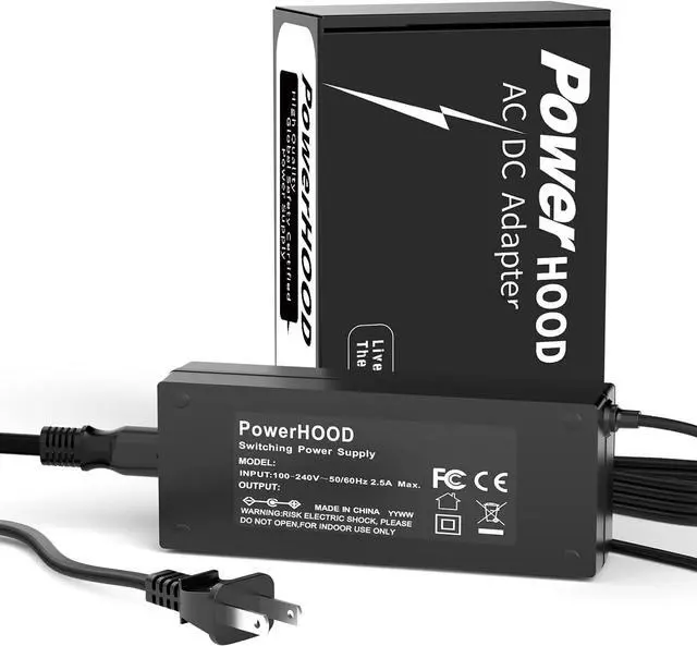 Alt view image 2 of 6 - 19V Power AC Adapter Charger Compatible with Asus TUF Gaming VG24V VG24VQ 24" VG259 VG259Q VG259QM 24.5" VG27AQ VG27BQ VG27VQ 27" ASUS VG279 VG279Q VG279QM PG248QR VX248H LED Monitor Power Supply Cord