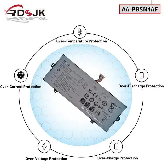 Alt view image 6 of 7 - AA-PBSN4AF Laptop Battery for Samsung NP930SBE NP930SBE-K01CN NP930SBE-K02HK NP930SBE-K03CN NT930SBE NT930SBE-K28A NT930SBE-K38 NT930SBE-KT3W NP730QCJ NP730QCJ-K01US NP730QDA NP730QDA-KA1US 15.4V 54Wh