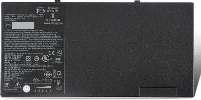 Main image of MULS BP3S1P2160-S Laptop Battery Replacement for Getac F110 Tablet PC F110 GGA 734020 G2 G3 G4 BP3S1P2160 BP3S1P2160-S 441857100001 3ICP6/51/61 11.4V 2160mAh 24WH