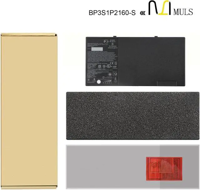 Alt view image 6 of 7 - MULS BP3S1P2160-S Laptop Battery Replacement for Getac F110 Tablet PC F110 GGA 734020 G2 G3 G4 BP3S1P2160 BP3S1P2160-S 441857100001 3ICP6/51/61 11.4V 2160mAh 24WH