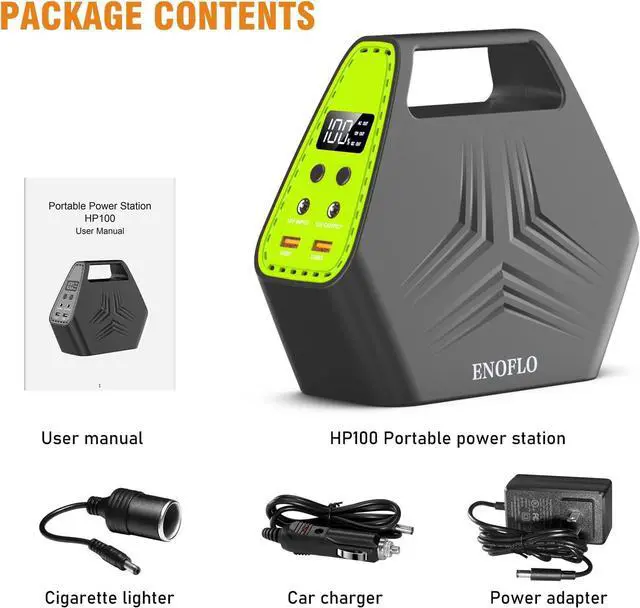 Alt view image 7 of 7 - Portable Power Station 97Wh Generator Laptop Charger 26400mAh Battery Pack with AC Outlet 110V Laptop Battery Charger Portable Generators for Home Use Portable Power Bank for Camping Emergency