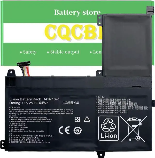 Main image of CQCQ B41N1341 0B200-00960000 Laptop Battery for Asus Q502 Q502L Q502LA Q502LA-BBI5T12 Q502LA-BBI5T14 Q502LA-BBI5T15 (15.2V 64Wh/4110mAh)