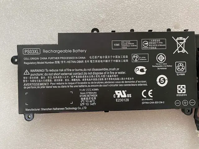 Alt view image 2 of 3 - Powerforlaptop Laptop/Notebook Replacement Battery Compatible with HP Stream X360 DB6R 11-P015WM PS03XL HSTNN-DB6R 787520-005 787088-241