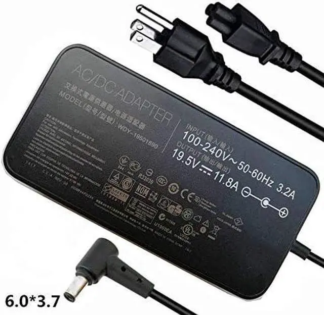 Alt view image 5 of 6 - Original 19.5V 11.8A 230W AC Charger Compatible for Asus ROG Zephyrus S GX701GX GX701GW GX701GV ROG Strix Scar II GL704GM-DH74 GL703GM-DS74 ADP-230GB B A17-180P1A Gaming Laptop with US Cable..