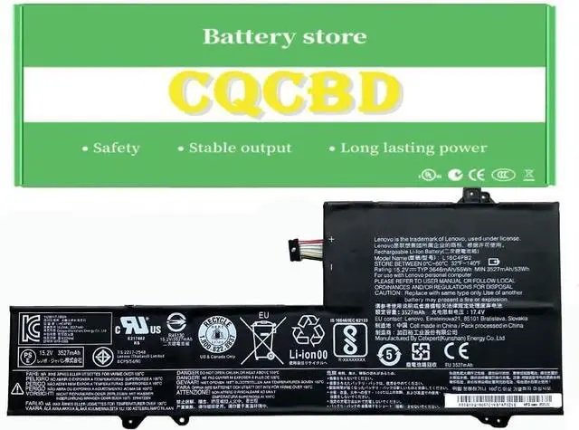 Main image of CQCBD L16M4PB2 Battery for Lenovo IdeaPad 720S-14IKB V720-14IFI V720-14ISE Series L16C4PB2 5B10M55952 L16M4PB2 5B10M55951 5B10M55950 Laptop (15V 55Wh/3675mAh)