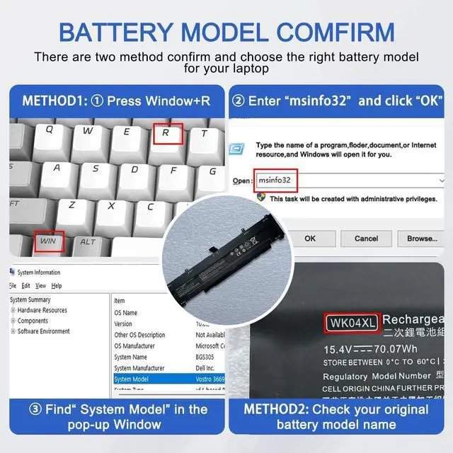 Alt view image 4 of 6 - WK04XL HSTNN-OB2C Laptop Battery Compatible with HP Victus 16-D 16-D0000NC 16-E 16-E0002SL Series HSTNN-IB9V HSTNN-OB2C HSTNN-WB0B M38822-1D1 M38822-AC1 M38822-CE1 M38822-171 M39179-005 15.4V