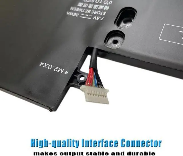 Alt view image 5 of 7 - BR04XL 7.6V 36Wh Laptop Battery Replacement for HP EliteBook 1020 G1 M5U02PA M0D62PA M4Z18PA HSTNN-DB6M HSTNN-I26C HSTNN-I28C