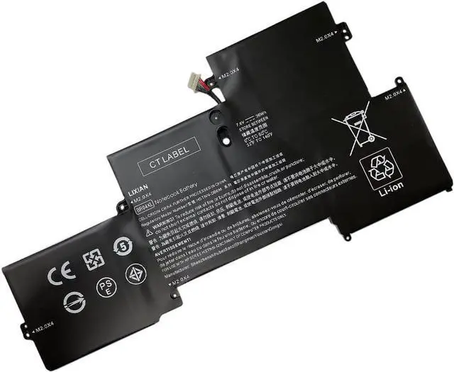 Alt view image 7 of 7 - BR04XL 7.6V 36Wh Laptop Battery Replacement for HP EliteBook 1020 G1 M5U02PA M0D62PA M4Z18PA HSTNN-DB6M HSTNN-I26C HSTNN-I28C