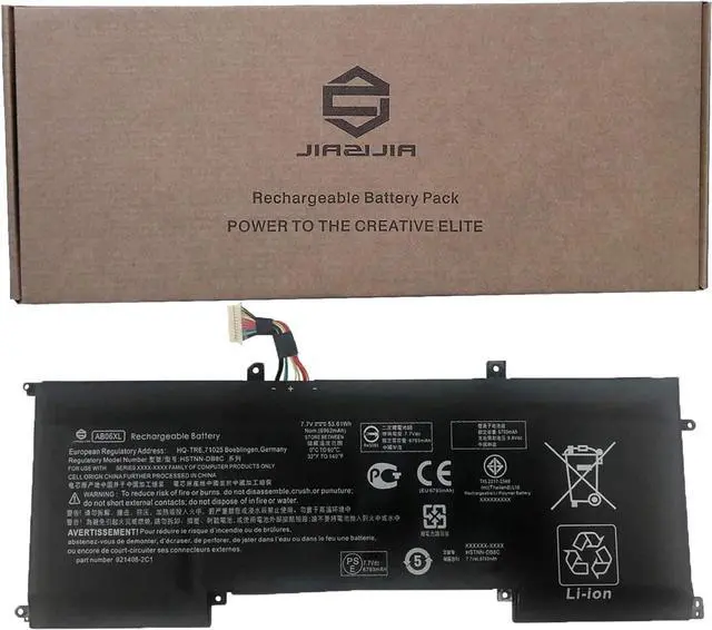Main image of JIAZIJIA AB06XL Laptop Battery Replacement for Hp Envy 13-AD019TU 13-AD020TU 13-AD021TU 13-AD022TU 13-AD023TU 13-AD024TU 13-AD025TU 13-AD026TU 13-AD027TU Series HSTNN-DB8C 921408-2C1 7.7V 53.61Wh