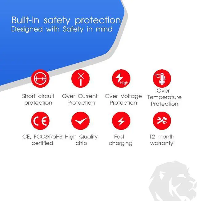 Alt view image 5 of 7 - LIONX Battery Replacement for Audio Speaker Fit Model Bowers & Wilkins T7 Part Number Bowers & Wilkins J271/ICR18650NQ-3S 3400mAh / 37.74Wh 11.1v Li-ion Blue