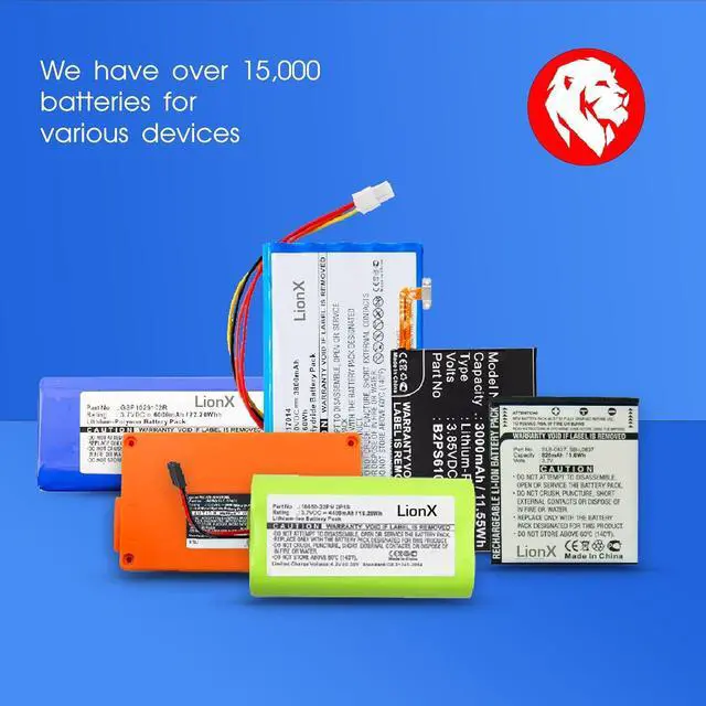 Alt view image 7 of 7 - LIONX Battery Replacement for Audio Speaker Fit Model Bowers & Wilkins T7 Part Number Bowers & Wilkins J271/ICR18650NQ-3S 3400mAh / 37.74Wh 11.1v Li-ion Blue