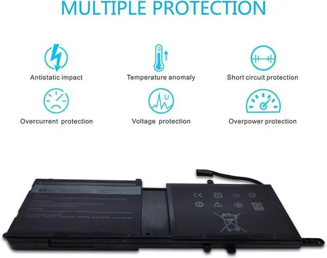 Alt view image 4 of 7 - 9NJM1 0546FF 0HF250 44T2R HF250 MG2YH New 14.4V 99Wh Laptop Notebook Battery Compatible with DELL Alienware 17 R4 ALW17C-D2738 ALW17C-D1738 ALW17C-D2758 ALW17C-D2748