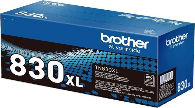 Alt view image 3 of 7 - Brother Genuine TN830 Black Standard Yield Printer Toner Cartridge - Print up to 1,200 Pages(1), Pack of 3