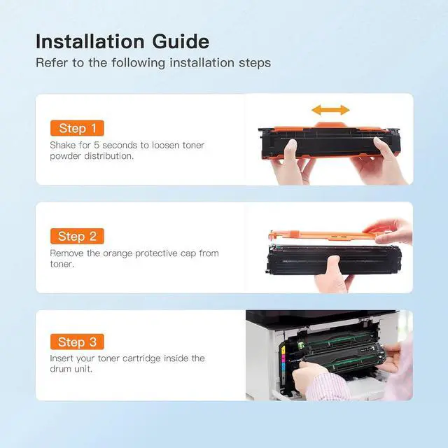 Alt view image 6 of 7 - E-Z Ink (TM Compatible Toner Cartridge Replacement for Samsung 504 504S CLT-K504S CLT-504S CLT-M504S CLT-C504S CLT-Y504S to use with SL-C1860FW SL-C1810W CLP-415NW CLX-4195FW Printer Tray (4 Pack)