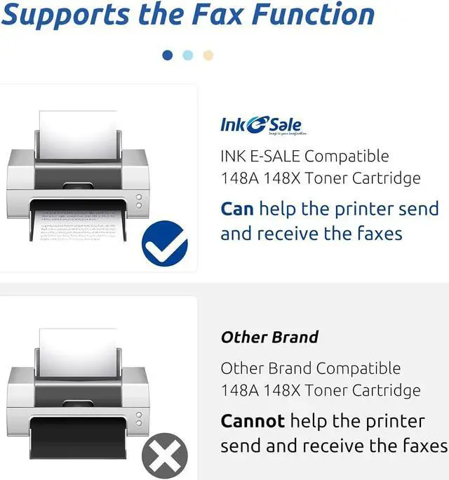 Alt view image 6 of 7 - INK E-SALE 148X 148A Toner Cartridge Black (with Chip) High Yield Compatible Replacement for HP 148A 148X W1480A W1480X for HP Laserjet Pro 4001n 4001dn 4001dw MFP 4101fdn 4101fdw Printer (1 Pack)