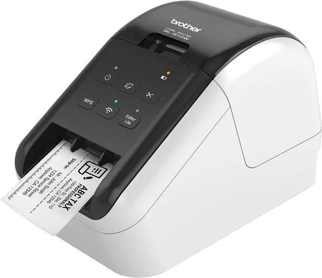 Alt view image 7 of 7 - Brother QL-810W Ultra-Fast Wireless Label Printer - WiFi and USB Connectivity, Print Black and Red Labels, up to 110 Per Minute, 2.4" Wide, 300 x 600 dpi, Durable Automatic Cutter, Tillsiy Cable