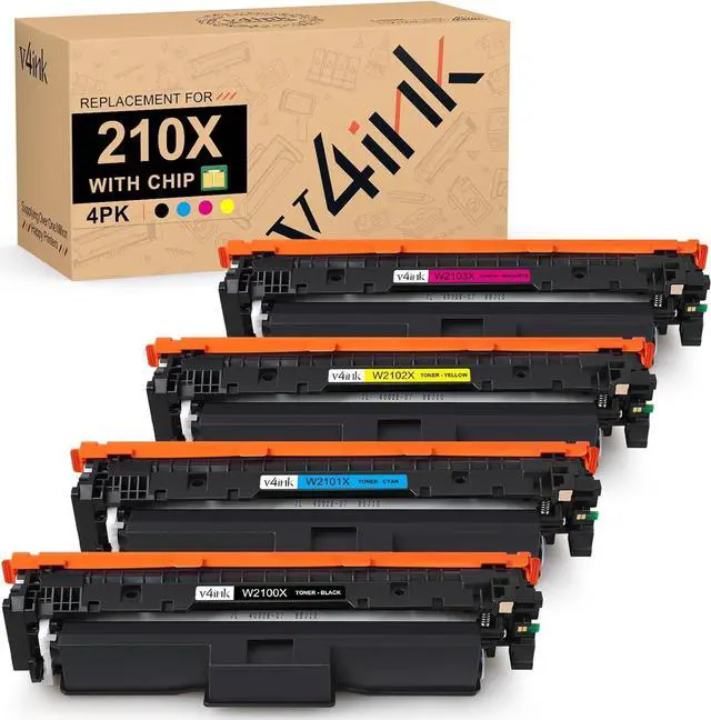 Main image of 210X Toner Cartridges Compatible Replacement for HP 210X 210A Work with Color Laser Pro 4301fdw 4301fdn 4201dn 4201dw 4301dw Printer(with Chip,4-Pack Color Set)