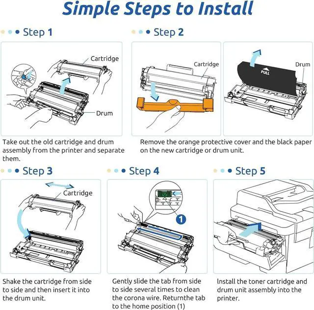 Alt view image 6 of 7 - INK E-SALE TN850 Toner Cartridge Compatible Replacement for Brother TN850 TN820 Toner Cartridge for Brother DCP-L5650DN HL-L6200DW HL-L6400DWT MFC-L6750DW MFC-L6800DW MFC-L6900DW (4-Pack Black)