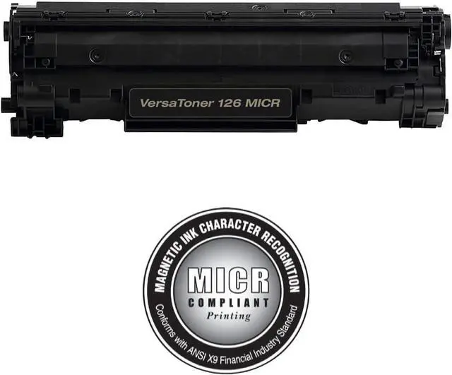 Alt view image 3 of 4 - VersaToner - 126 (3483B001) MICR Toner Cartridge for Check Printing - Compatible with VersaCheck Canon M15 MX, Canon imageCLASS LBP6200D, LBP6230dw Printers, Black