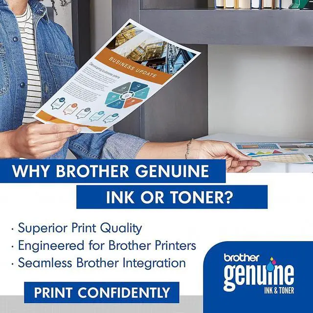 Alt view image 3 of 7 - Brother Genuine TN-331BK (TN331BK) Black Laser Toner Cartridge 2-Pack
