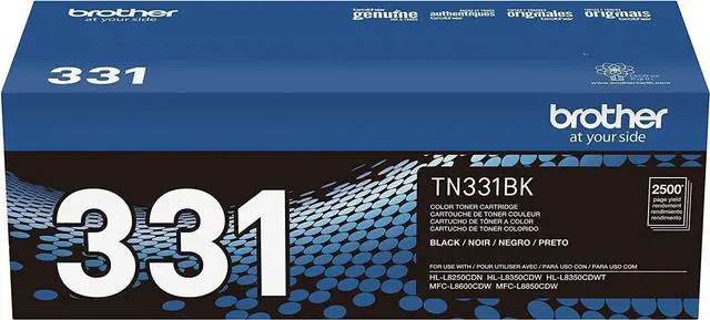 Alt view image 7 of 7 - Brother Genuine TN-331BK (TN331BK) Black Laser Toner Cartridge 2-Pack