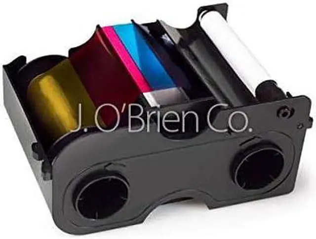 Main image of Fargo 45410 Color Ribbon (YMCKO), 100 Images for C50 Printer, Pack of 2