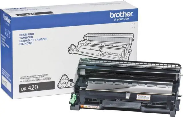 Alt view image 2 of 5 - Brother Genuine-Drum Unit, DR420, Seamless Integration, Yields Up to 12,000 pages, Black