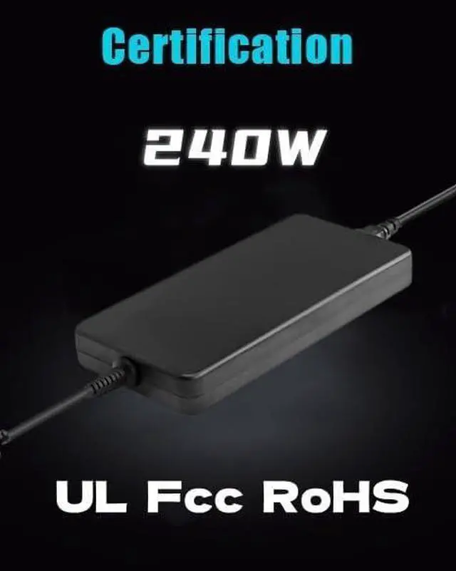Alt view image 4 of 5 - Charger 240W Laptop for  Precision 7780 7670 3540 3520 M4800 M4400 M6700 Alienware M15 17 15 R3 R4 R5 R2 R1 M11X M15X G7 G3 G5 G15 5535 5587 7500 7588 7790 7620 3500 3579 Vostro 15 Power Adapter