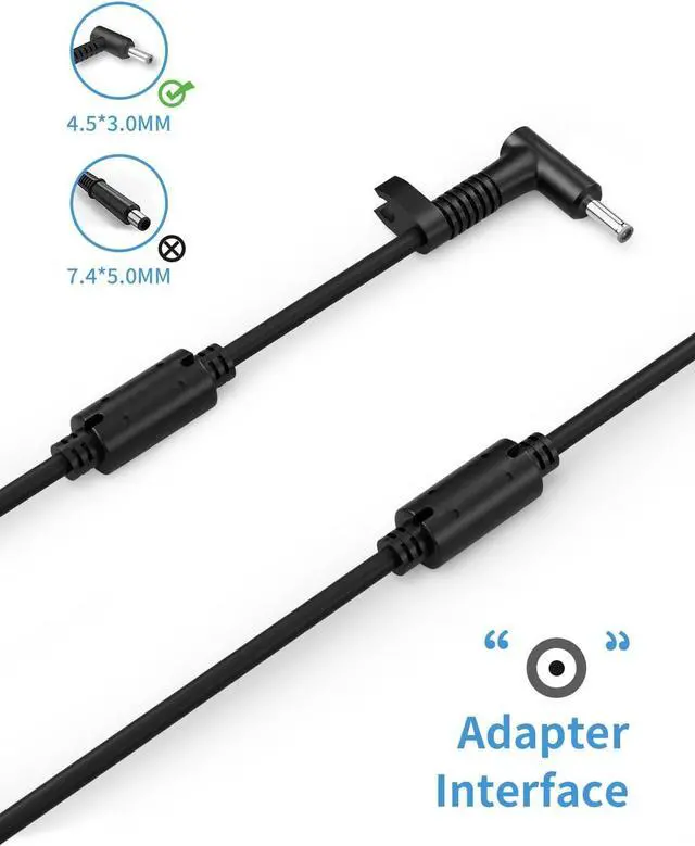 Alt view image 2 of 6 - 330W Smart AC Power Adapter Compatible with HP OMEN 17 17.3 inch Gaming Laptop PC Charger Model 17-ck1020nr 17-ck1111nr 16-n0797nr 16-n0033dx ADP-330BB BF M34531-003 M34603-001 Power Supply Cord