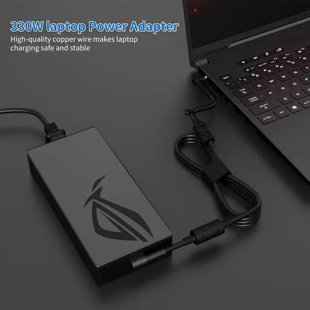 Alt view image 7 of 7 - 280W 14A 20V ADP-280EB B AC Charger for  Rog Flow X16 Rog Strix G15 G16 G17 14A/20V AC Adapter for Rog Strix G18 Rog Strix Scar 15 17 SE ROG Zephyrus M16  Tuf Gaming A16 (6.0 X 3.7mm)