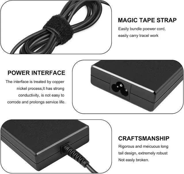 Alt view image 4 of 6 - 20V 9A 180W Laptop Charger Compatible with Gigabyte G7 G5 G6X G6 2023 2024 Aorus G6X G6 G5 2023 2024 Aorus 7 5 Intel 11th 12th Laptops Delta 180W Adapter ADP-180TB H XPG Xenia 15 2024 Charger