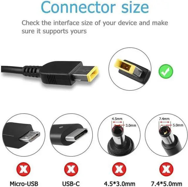 Alt view image 4 of 7 - 300W Charger Compatible with Lenovo ThinkPad 9000P 9000K Y9000K Y9000X Legion 5 15ACH6 15ACH6H 17ACH6 17ITH6H Legion 5 Pro 7 S7 ThinkCentre M80q M90q ADL300SDC3A Legion Pro 7 7i 5i Power Supply Cord
