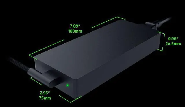 Alt view image 4 of 4 - 280W Gan Charger for Razer Blade 16 18 RZ09-0483 RZ09-0484 RTX 4070 4080 4090 Gaming Laptop 19.5V 14.36A with AC Power Supply Adapater Cord