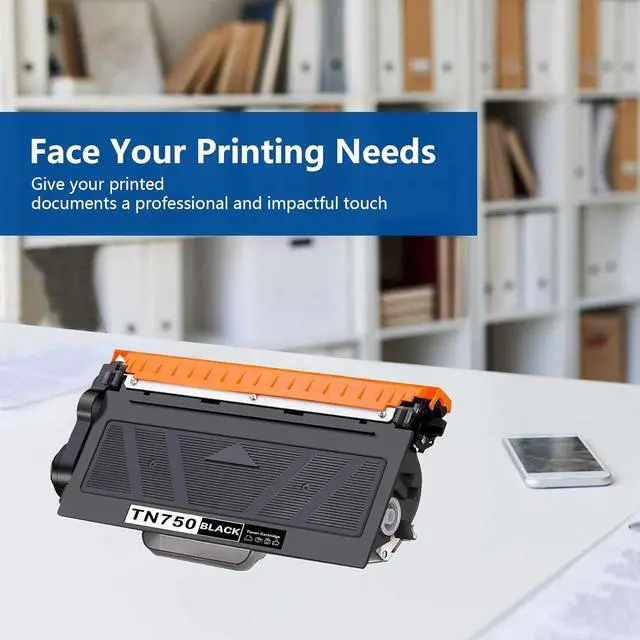 Alt view image 6 of 7 - Ennovor TN750 Toner for TN720 TN-720 TN 750 Toner - Replacement for TN-750 High-Yield Black Toner Cartridge MFC-8810DW HL-5470DW MFC-8710DW MFC-8510DN HL-6180DW MFC-8910DW HL-5450DN Printer, 2-Pack