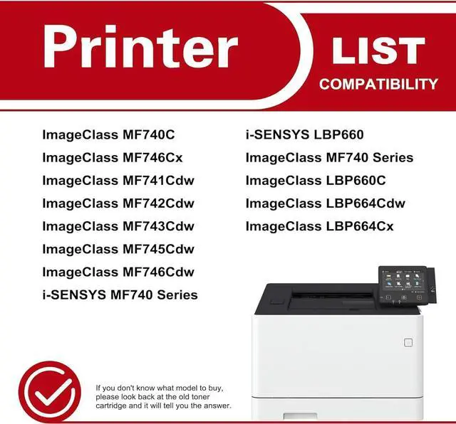 Alt view image 2 of 6 - High-Yield 055 Toner Cartridges 4-Pack(BK/C/M/Y) Compatible MF743cdw Toner Replacement for Canon 055 Toner Cartridge Set for Color imageCLASS MF741Cdw MF743Cdw MF745Cdw MF746Cdw LBP664Cdw Printer