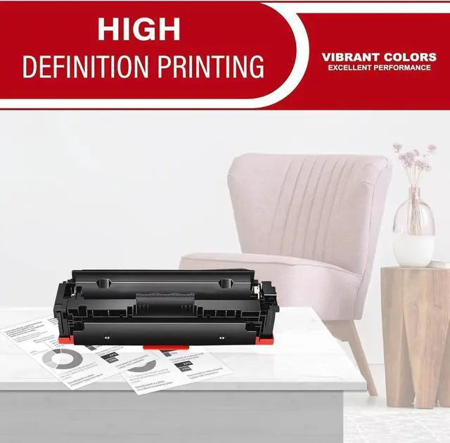 Alt view image 6 of 6 - High-Yield 055 Toner Cartridges 4-Pack(BK/C/M/Y) Compatible MF743cdw Toner Replacement for Canon 055 Toner Cartridge Set for Color imageCLASS MF741Cdw MF743Cdw MF745Cdw MF746Cdw LBP664Cdw Printer