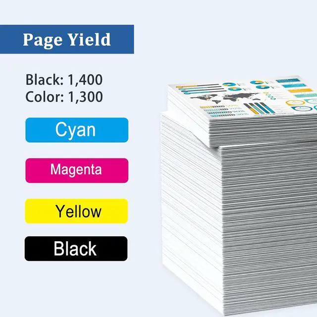 Alt view image 3 of 5 - Ennovor 202A Toner Cartridges 4 Pack High Yield Replacement for HP 202A CF500A CF501A CF502A CF503A Works with Color Pro MFP M281fdw M281cdw M281dw M254 Printer (202A Black Cyan Magenta Yellow)