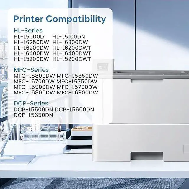 Alt view image 2 of 6 - TN-850 TN850 Toner Compatible TN850 High Yield Black Toner Cartridge Replacement for Brother TN-850 MFC-L5850DW MFC-L5700DW MFC-L5900DW MFC-L6900DW MFC-L6800DW Toner (4 Pack).