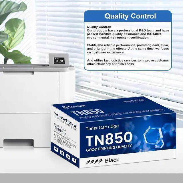 Alt view image 6 of 6 - TN-850 TN850 Toner Compatible TN850 High Yield Black Toner Cartridge Replacement for Brother TN-850 MFC-L5850DW MFC-L5700DW MFC-L5900DW MFC-L6900DW MFC-L6800DW Toner (4 Pack).