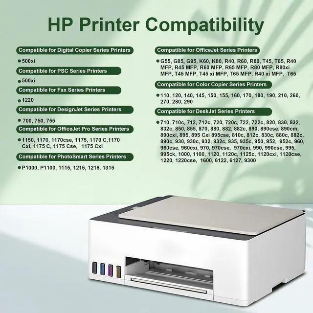 Alt view image 2 of 7 - 45/23 Remanufactured Ink Cartridge Replacement for HP 45 Black 51645 51645A 23 C1823D Color Ink Combo Pack for Color Copier 110 120 140 145 150 155 DeskJet 1000C 1000Cse Printer (1 Black 1 Tri-Color)