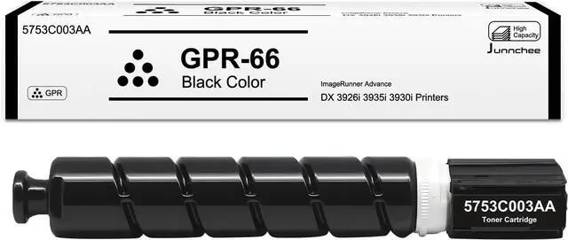 Main image of Ennovor GPR-66 Black Toner Cartridge Replacement for Canon ImageRUNNER Advance DX C3926i C3930i C3935i for GPR66 GPR-66 GPR 66 5753C003AA, 1-Pack